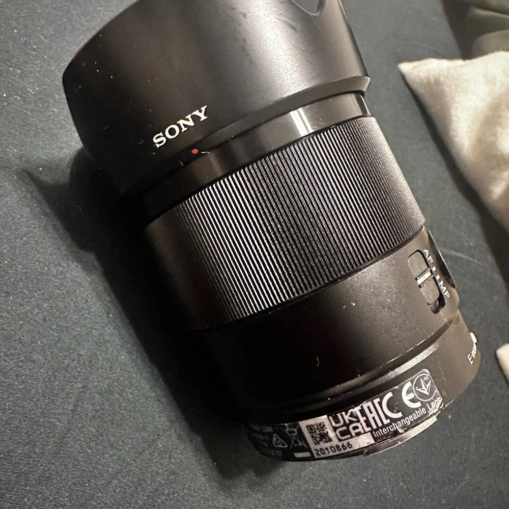 Sony Black Interchangeable Camera Lens with Focus Ring